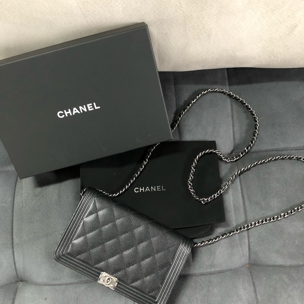 ‼️sold‼️2018 Chanel WOC Le Boy Black Classic - Picture 7 of 8